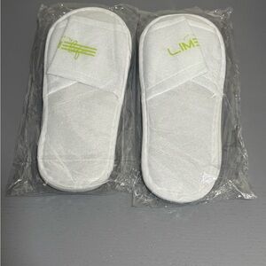 Phillipines Lime Resort Fuzzy Slippers (2 Pairs)